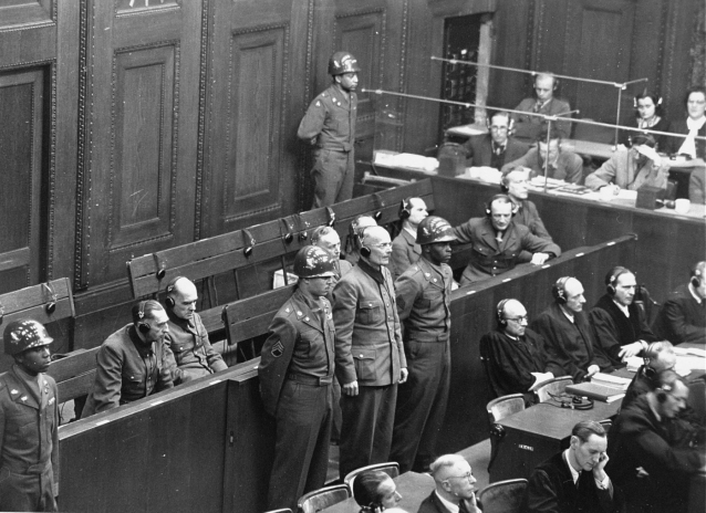 Defendant General Lothar Rendulic is sentenced to twenty years in prison by the Military Tribunal V during the Hostage Case, 19th February 1948 (USHMM, http://collections.ushmm.org/search/catalog/pa1058584).