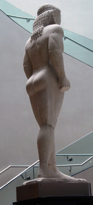 Kouros from the Sanctuary of Apollo at Delphi, BC 570 (Plaster cast) Ashmolean Museum, Oxford