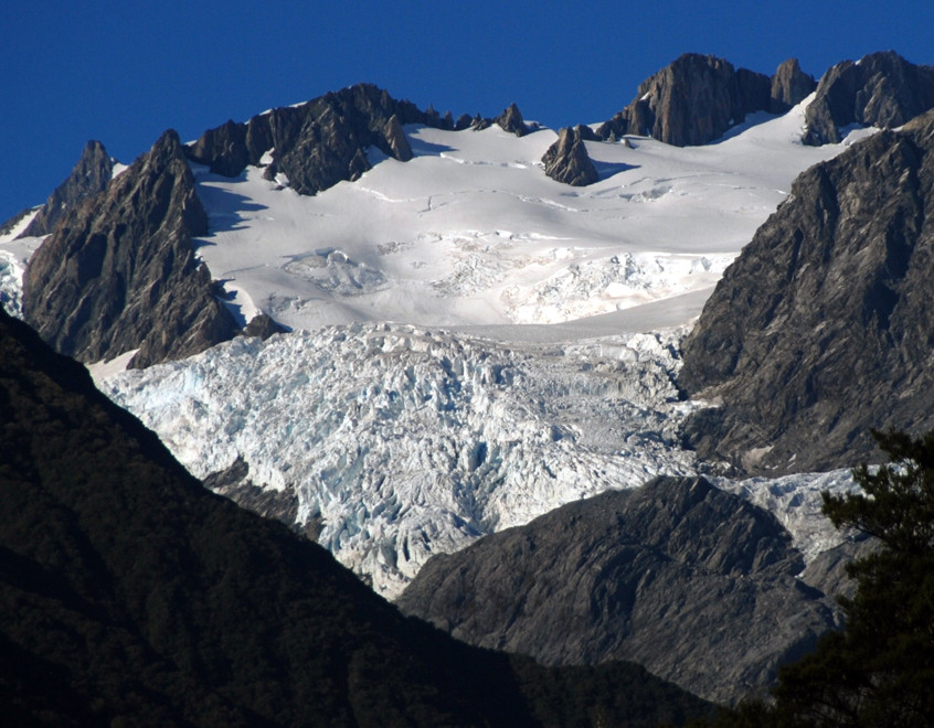 Permanent snow and ice on Mt Anderegg