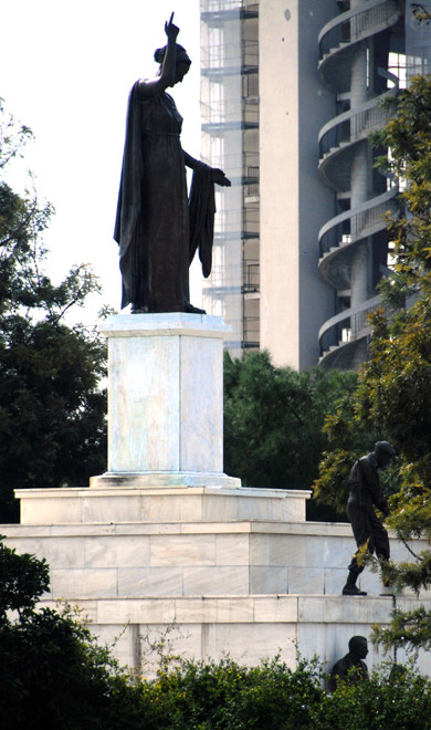 The Liberty Monument, Potocataro, Nicosia -  now ‘such an embarrassing obstacle to communal reconciliation that it is unremarked on in most official tourist literature.'