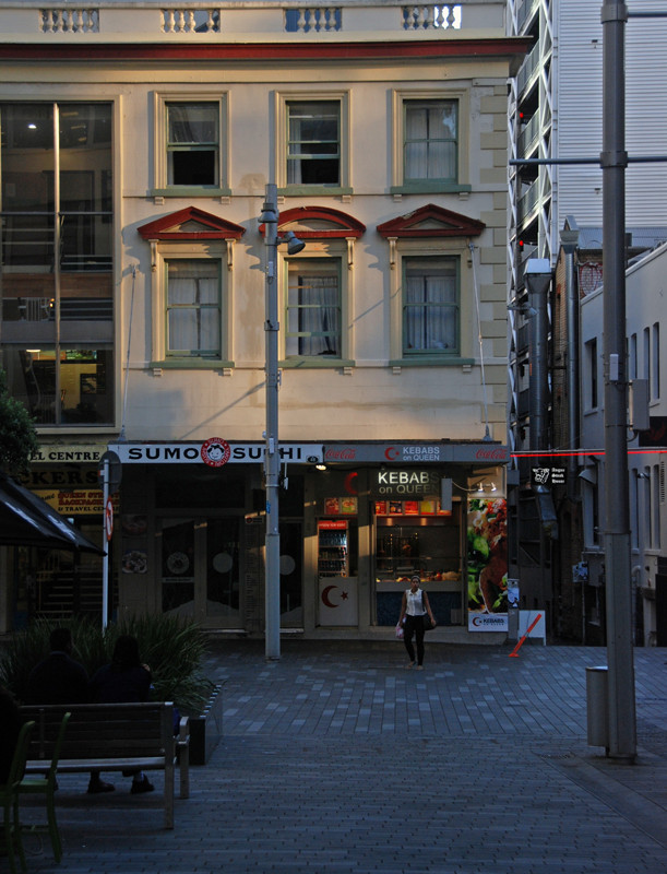 Remnants of earlier architecture in Auckland's CBD.