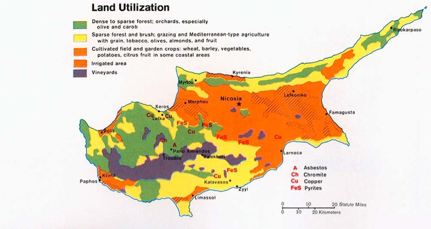 1973 Schematic Land Use Map of Cyprus (http://www.lib.utexas.edu/maps/europe/cyprus_land_use_1973.jpg)