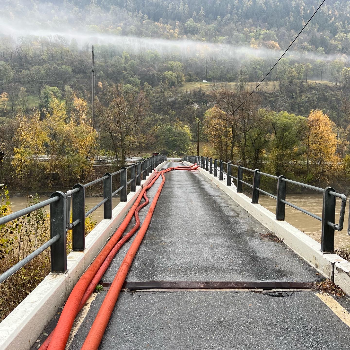 Abgang auf der Rottenbrücke