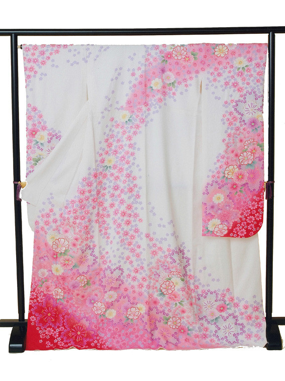 MK-1134 振袖 流れる桜柄 地模様 赤色 MK-1134 振袖 流れる桜柄 地模様 赤色 MK-1134 振袖 流れる桜柄 地