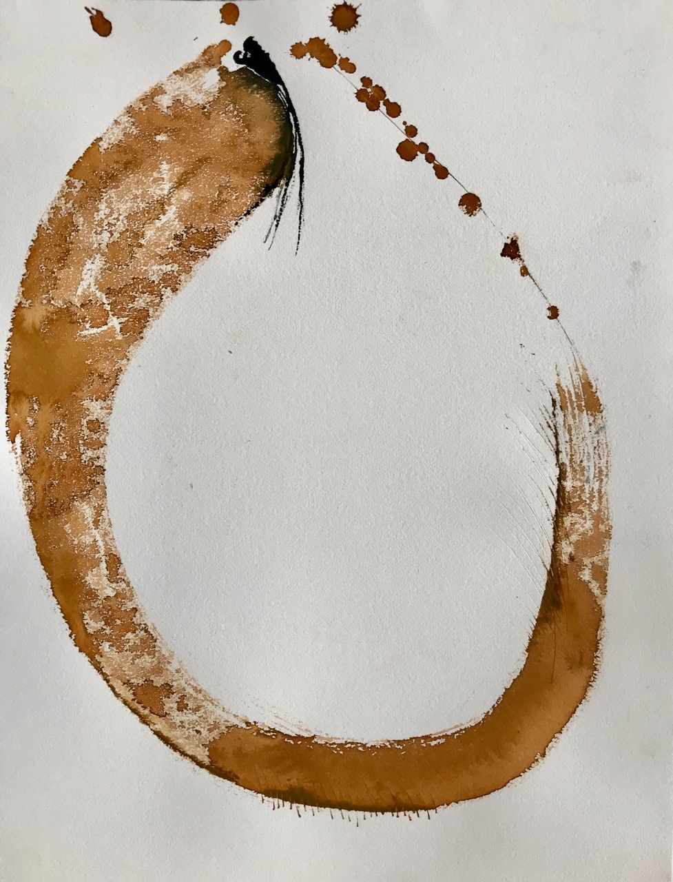 Bananana, Pt.4, Aquarell und Tusche auf Papier, 46 x 61 cm, 2018