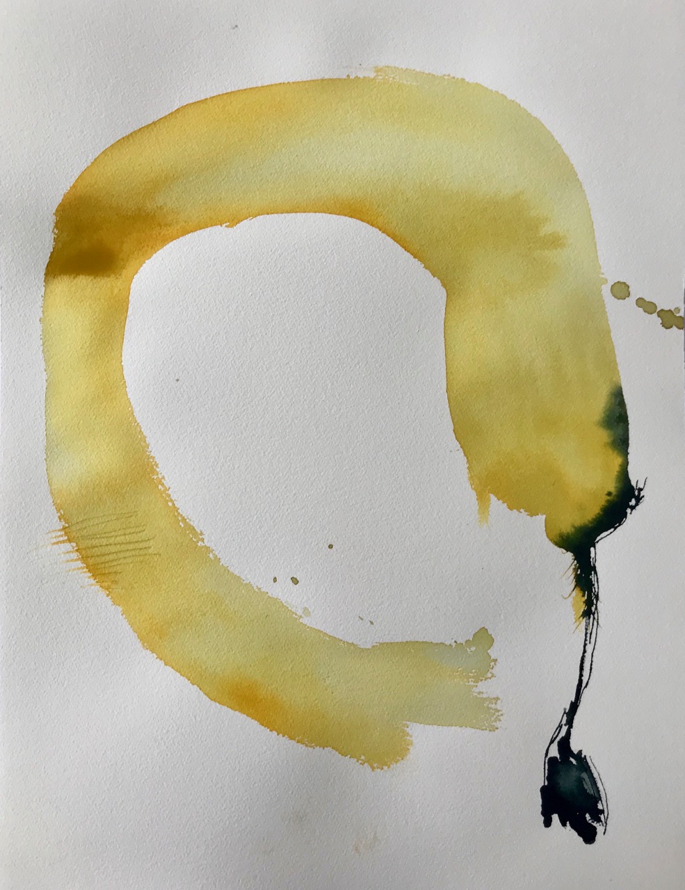 Banananana, Pt.1, Aquarell und Tusche auf Papier, 46 x 61 cm, 2018