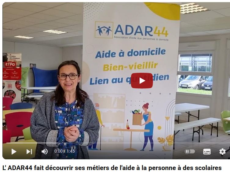 L' ADAR44 fait découvrir à des scolaires ses métiers de l'aide à la personne 