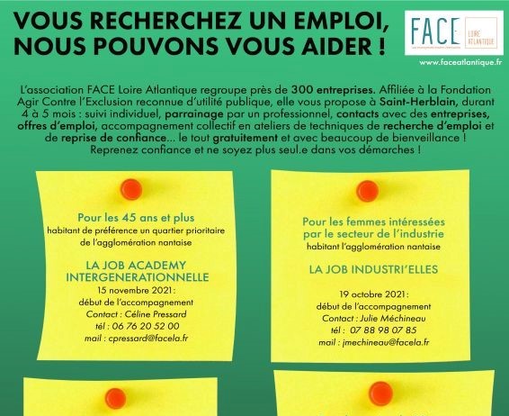 Vous êtes en recherche d'emploi et habitez l'agglo nantaise, nous pouvons vous aider !