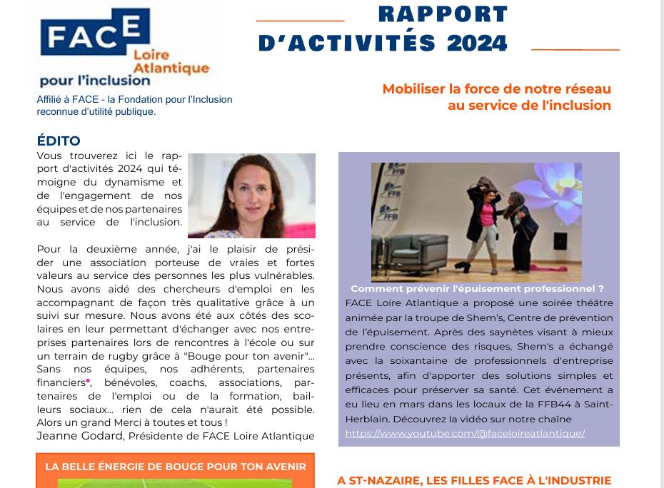 Tout nouveau, tout chaud, notre rapport d'activités 2024