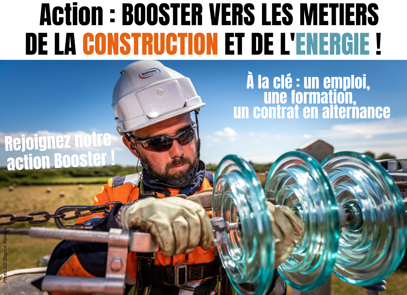 Découvrez les métiers de la construction et de l'énergie avec notre action Booster !