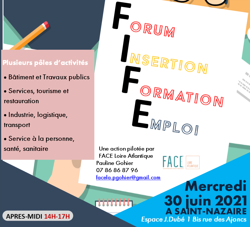 30 juin après midi : un forum à Saint-Nazaire pour trouver un emploi ou une formation