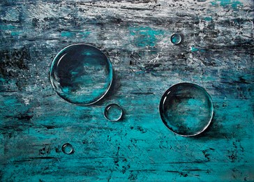 "Drops" - Öl auf Leinwand - 50 x 60