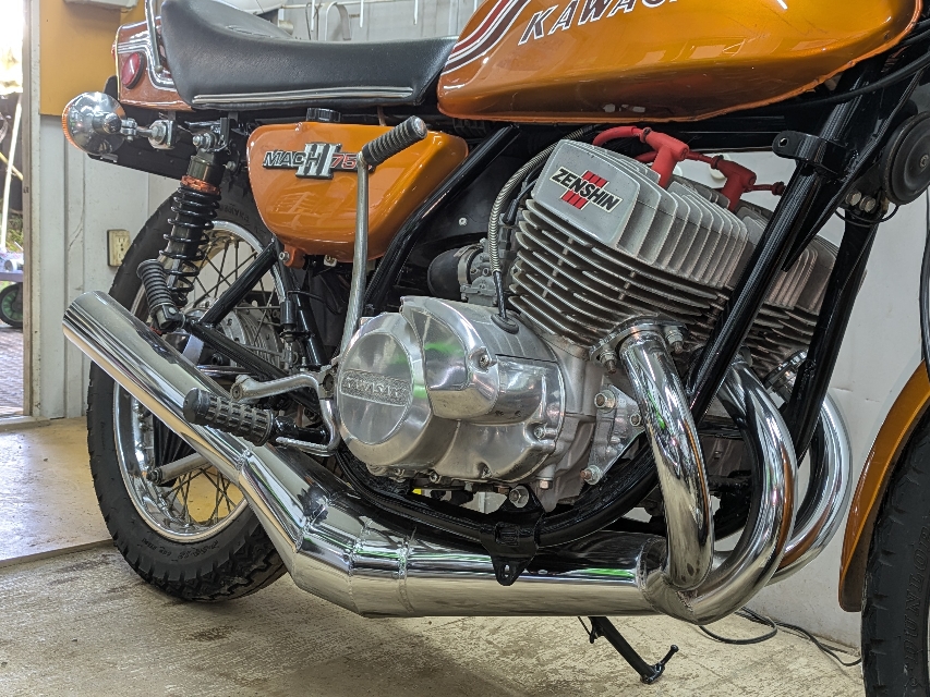 750ss ショートイモ管アップタイプメッキ仕様