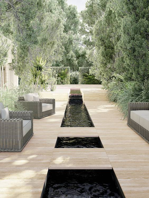 terrasse Bestile Travertino Beige