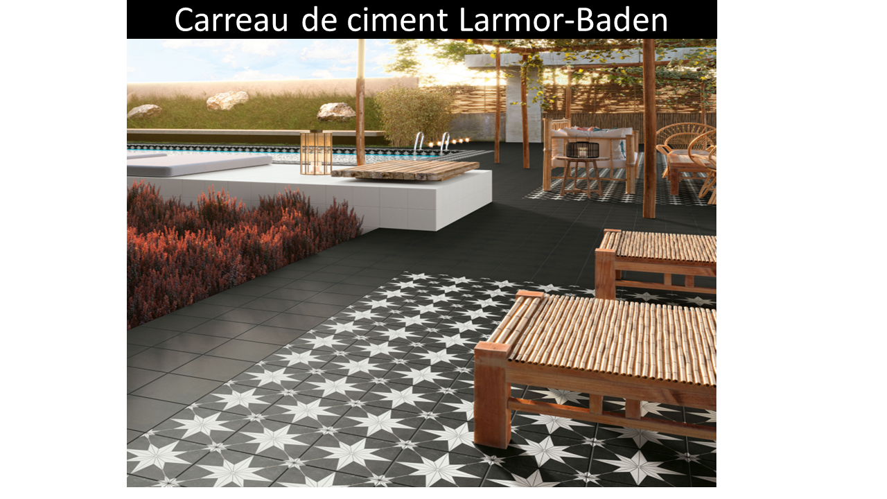 Carreau de ciment extérieur Larmor-Baden 