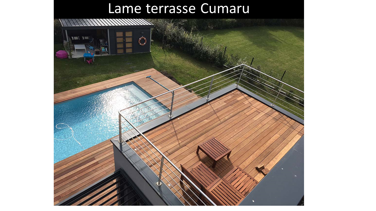 Lame de terrasse en cumaru 