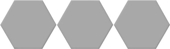 Carrelage hexagonal gris