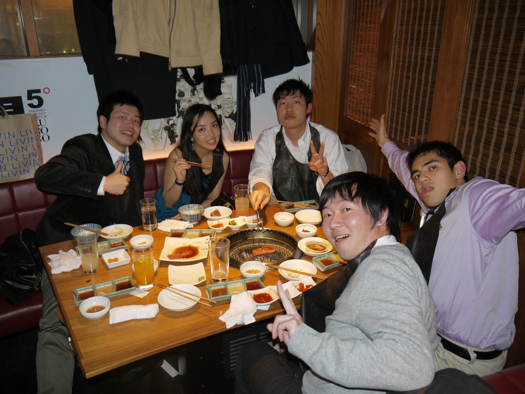 焼肉でお祝い！