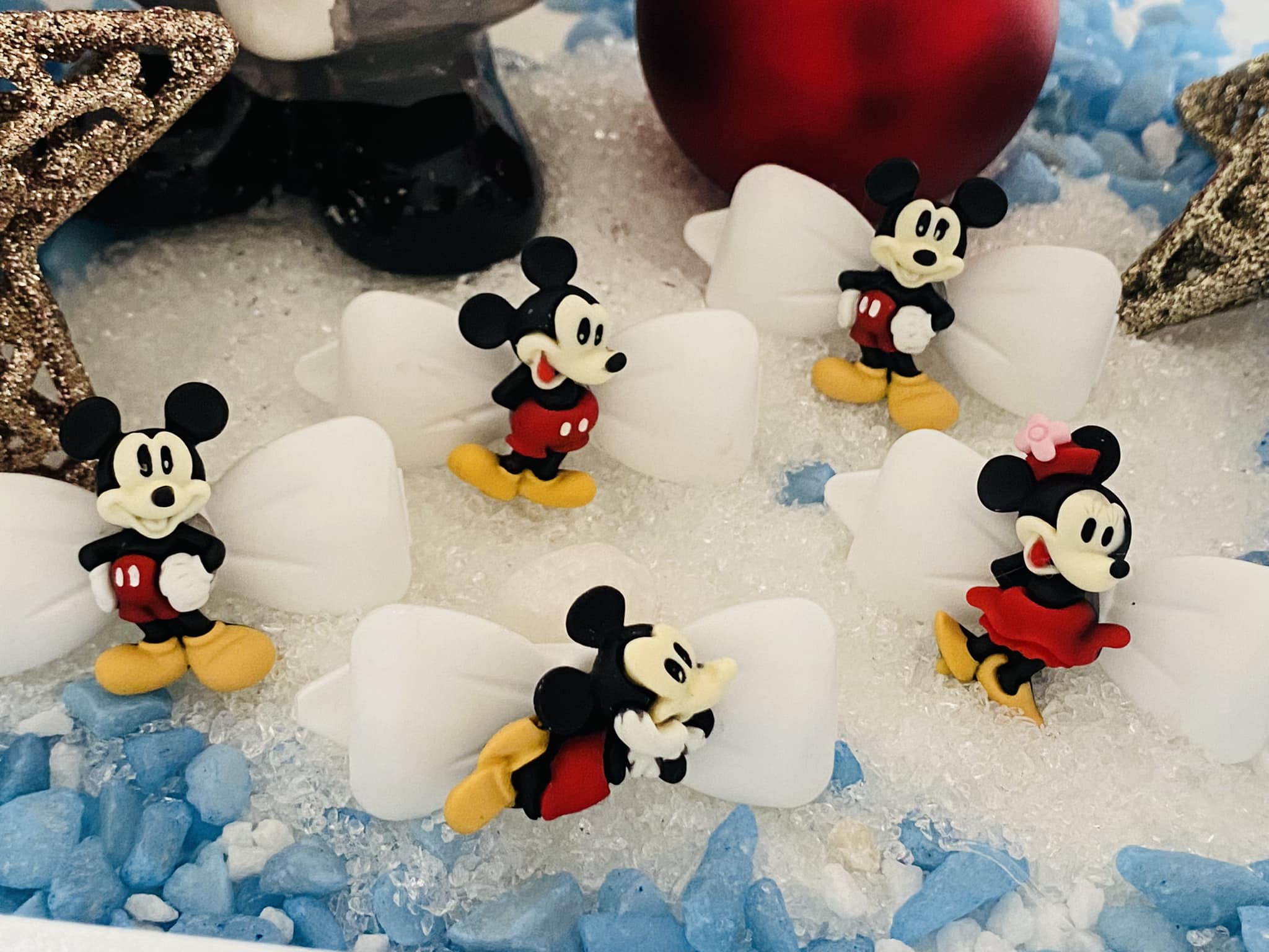 Weihnachten mit Mickey Mouse und Freunden: Mickey Mouse HundehaarSpangen -  SnowPearls HundehaarSpangen