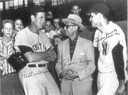 Ted Williams (sx) e Pedro Ramos (dx)