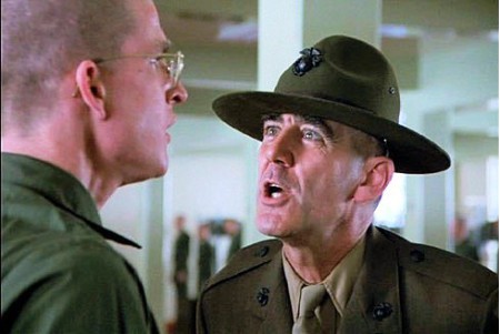 Una scena del film Full Metal Jacket