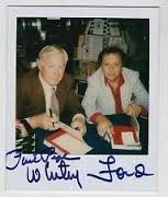 Whitey Ford e Phil Pepe in una foto polaroid autografata