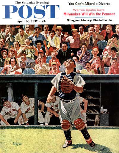 La copertina del POST con Yogi disegnata dall'artista Earl Mayan