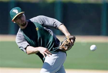 Nella foto gli Oakland Athletics con Eric Sogard 
