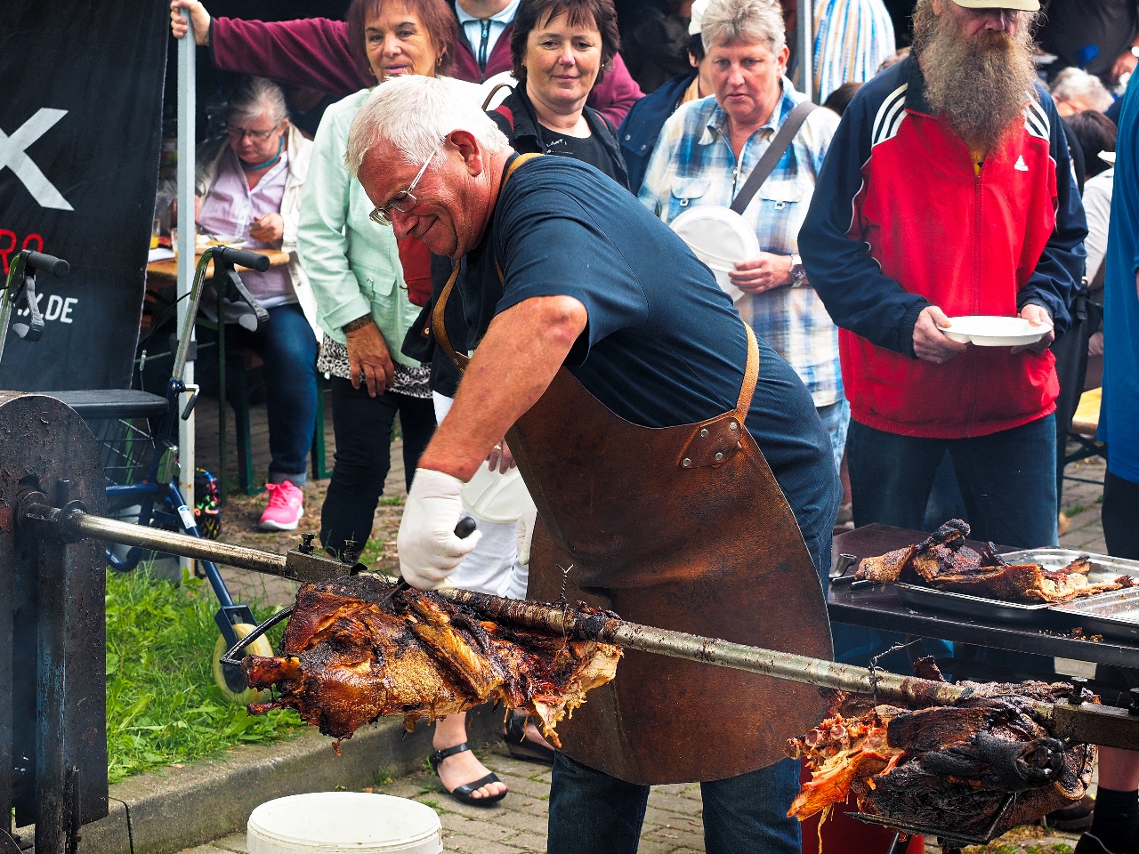 Schwein am Spieß