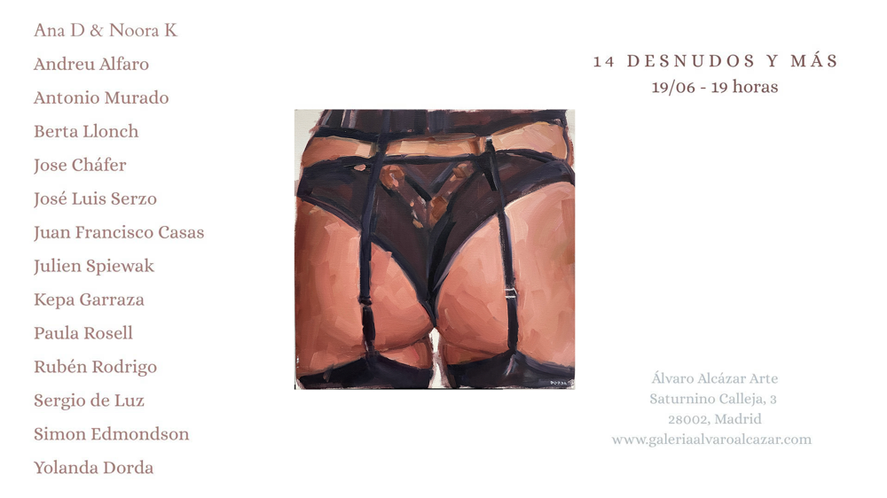 “14 DESNUDOS Y MÁS” EXPOSICIÓN COLECTIVA GALERÍA ÁLVARO ALCÁZAR, MADRID (2025)