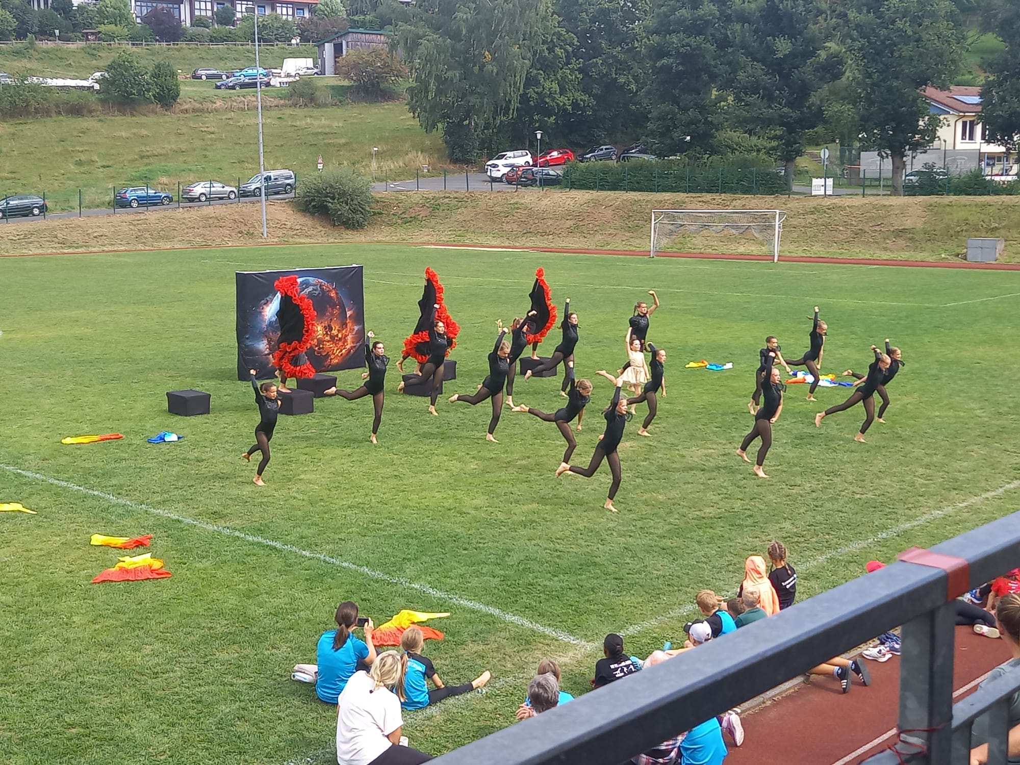 Die Showeinlage der "Flying Emotions"