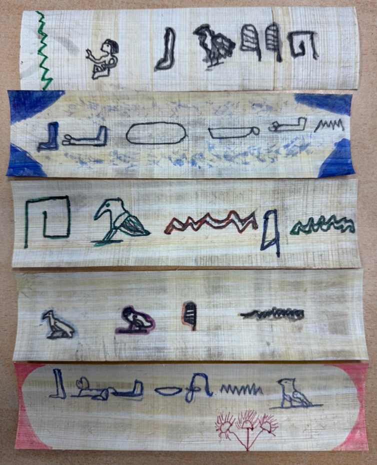 Schreiben wie im Alten Ägypten – Lesezeichen aus Papyrus