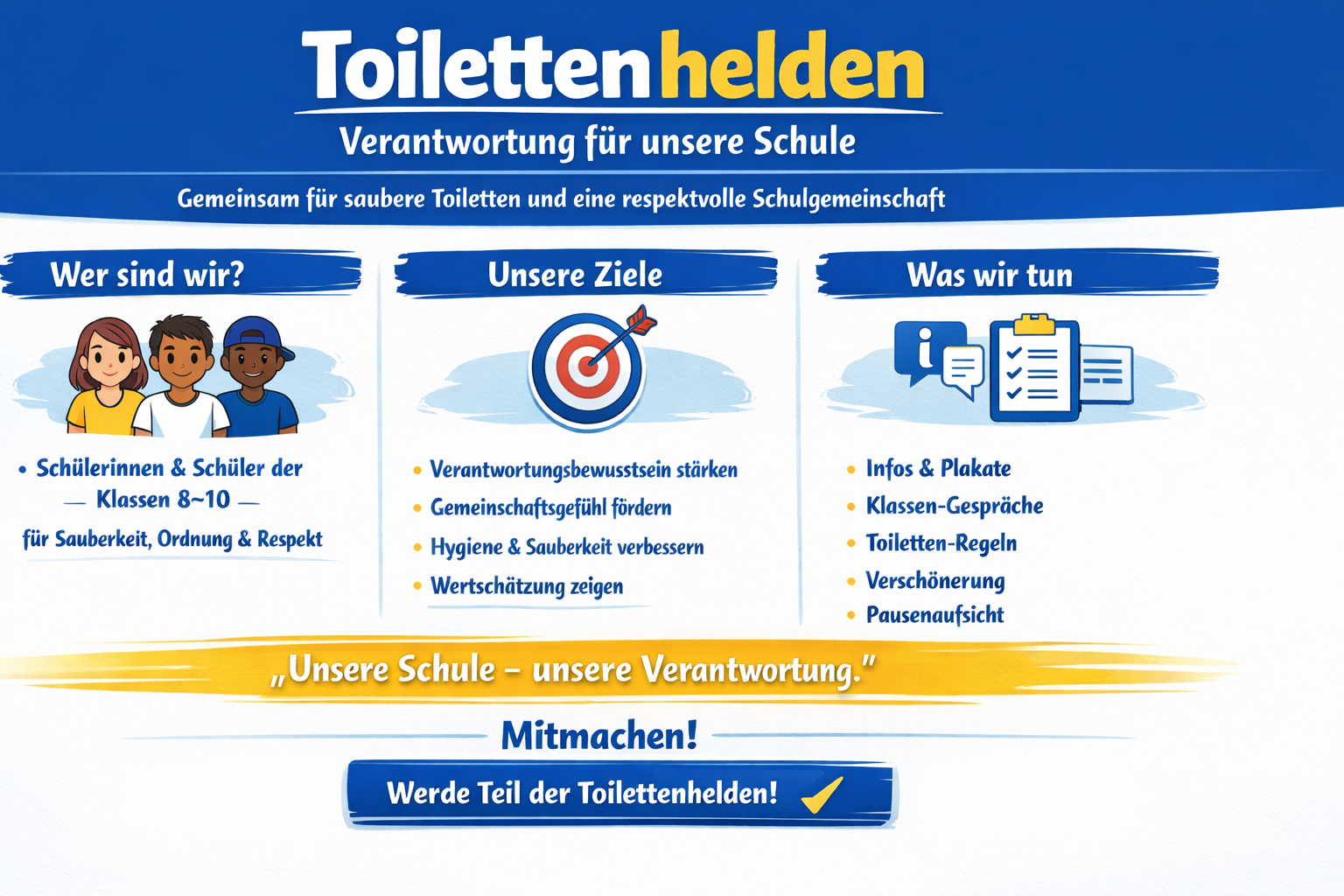Toilettenhelden - Gemeinsame Verantwortung füreinander