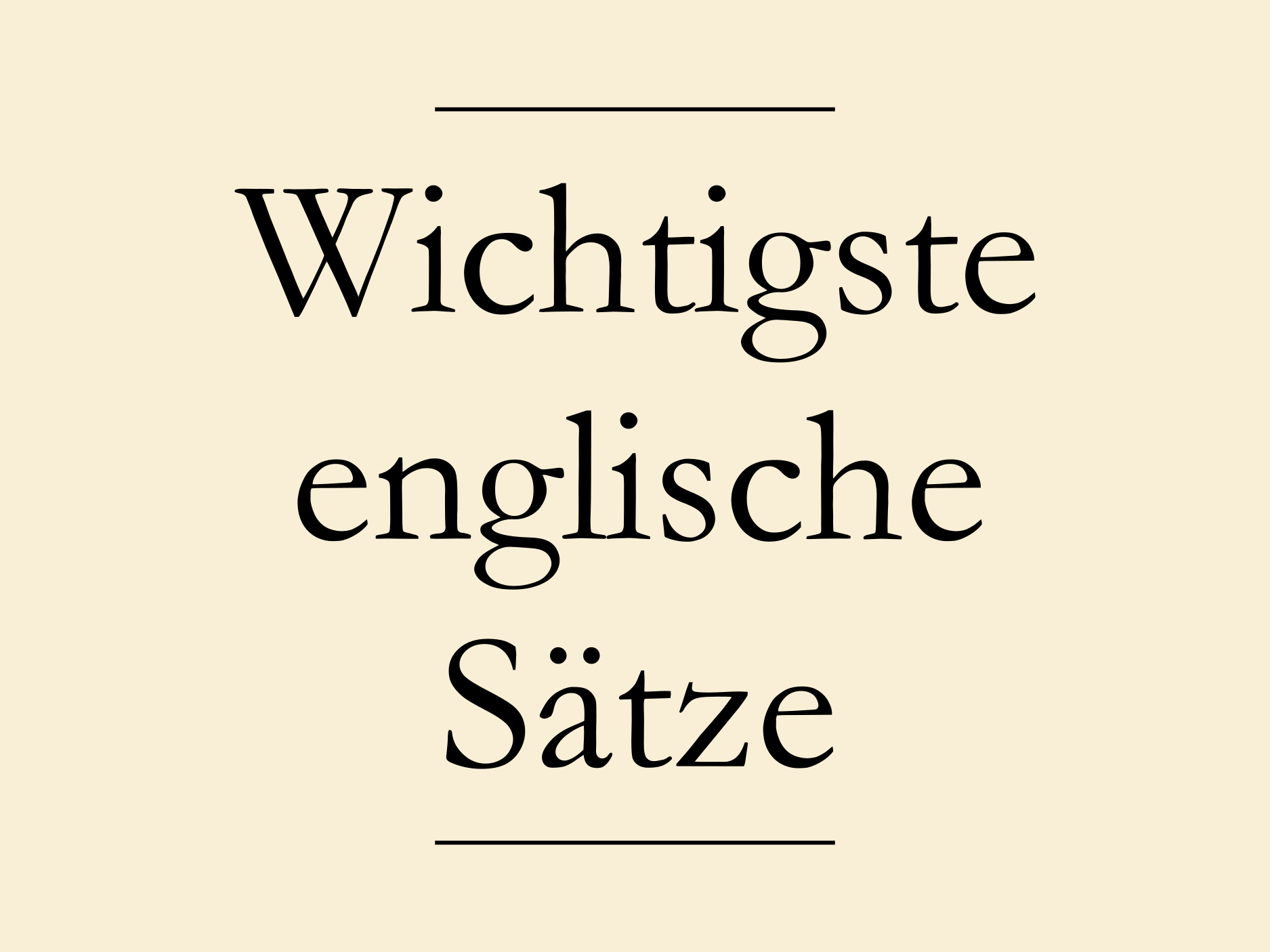 70 wichtige englische Sätze mit PDF Englisch lernen