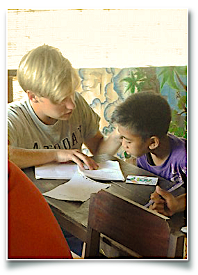 volunteer, volunteering, education, teaching children in Bali, teaching English