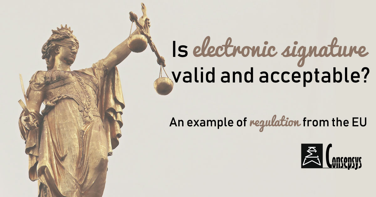 Is electronic signature valid and acceptable?