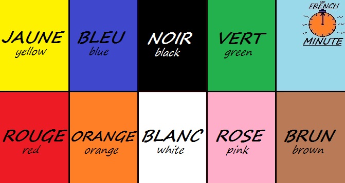 French Colours - Couleurs Francais