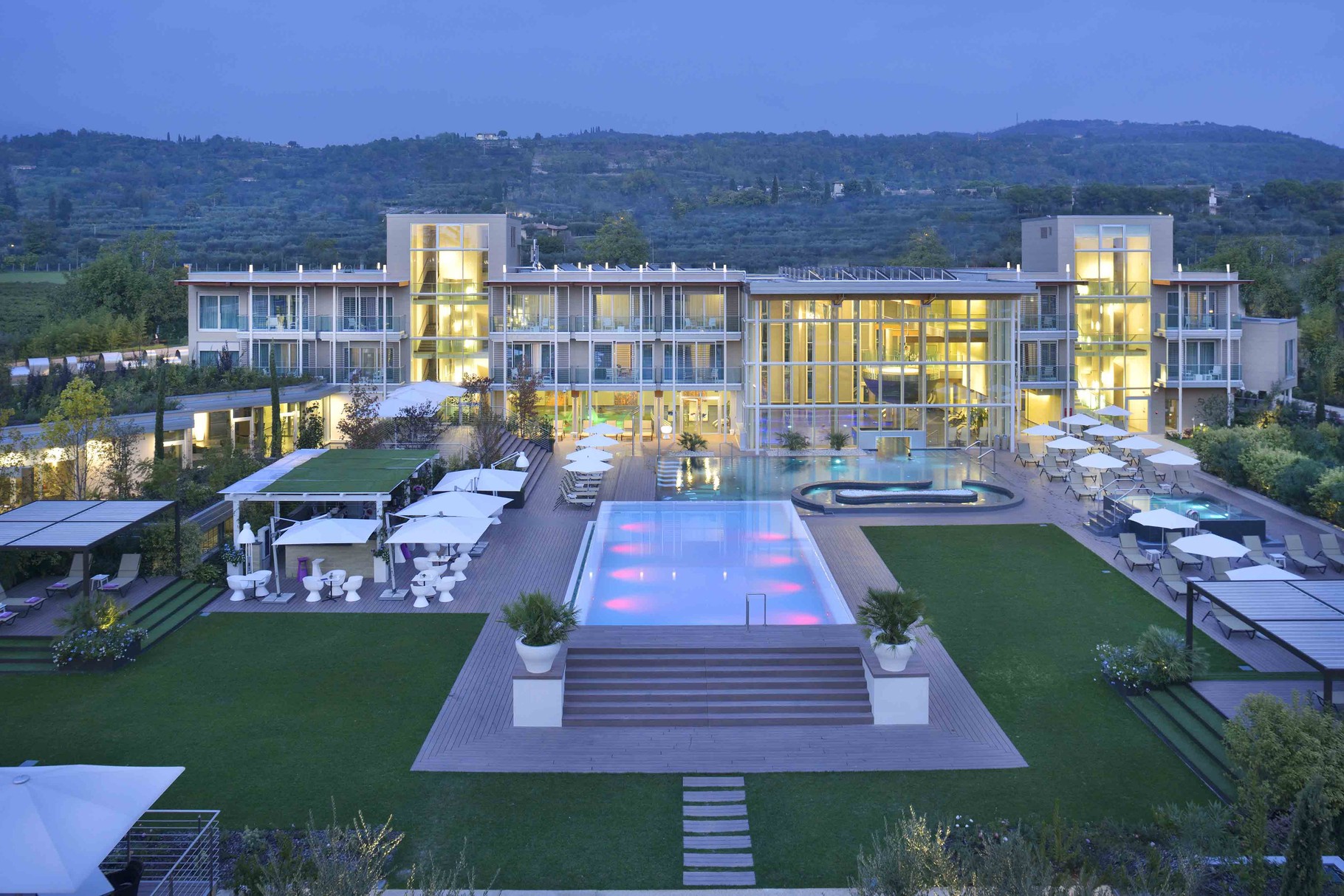 Aqualux Hotel Bardolino, méně než 5minutová chůze od jezera a starého města. 
