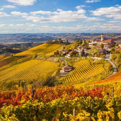 Malerisk vinregion monferrato