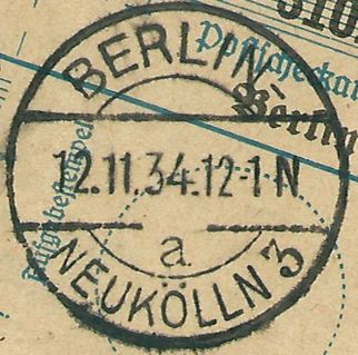 EKB BERLIN-NEUKÖLLN  3 a  27. 3.1925 – 6. 3.1946