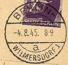 EKB BERLIN-WILMERSDORF 1 a  oVN  17.12.1930 – 12.12.1949