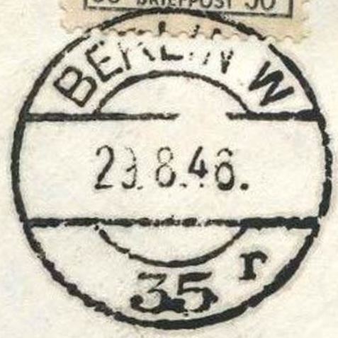 EKB W 35 r oStoZt   3. 8.1945 – 29. 8.1946