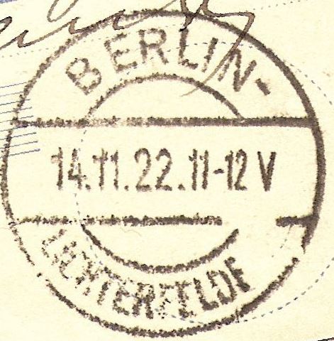EKB BERLIN-LICHTERFELDE 1  17. 5.1912 – 30. 6.1928