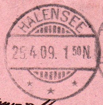 BG Halensee * * * Min 15.3.1905 - 8.3.1911