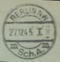 EKB NW Sch.A.  m– m  I – II    8.  1.1931 – 27.  2.1946