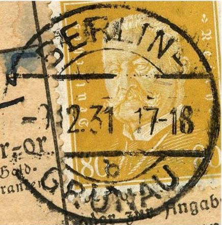 EKB BERLIN-GRÜNAU  b oVN  11. 7.1927 - 9.12.1931