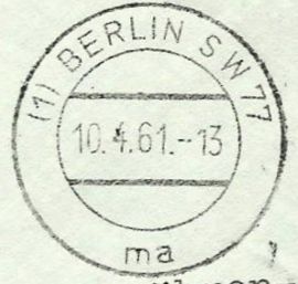 DKB (1) SW 77 ma, 21.4.1960 - 10.4.1961
