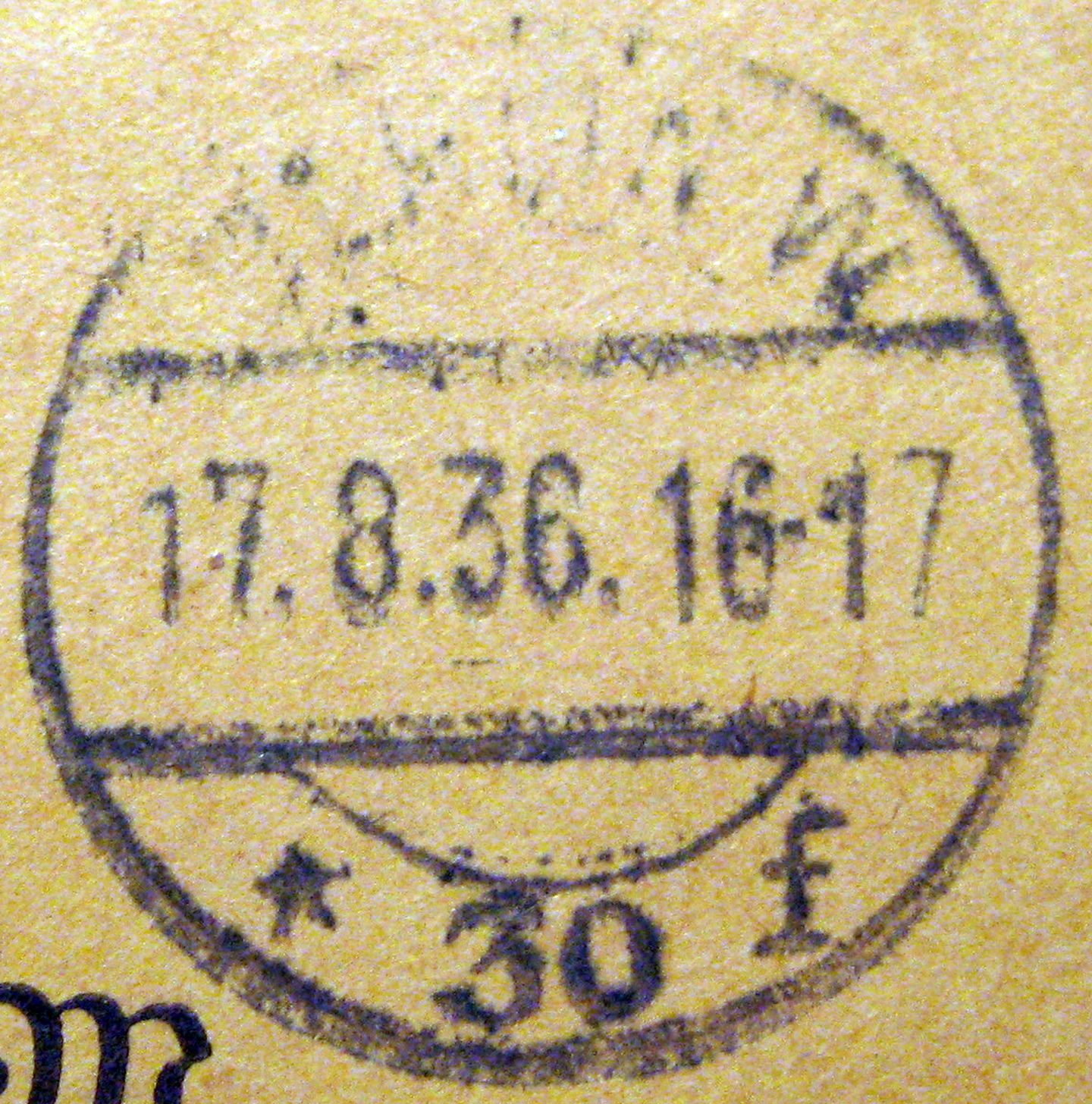 EKB W * 30 f oVN   8. 5.1929 – ...5.1938