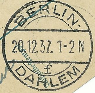 EKB BERLIN-DAHLEM  f  20.12.1937 – 30.  4.1951