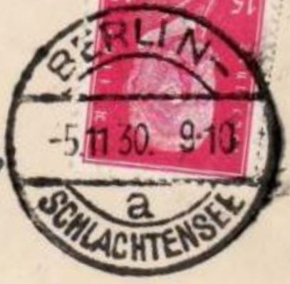 EKB BERLIN – SCHLACHTENSEE  a oVN 29. 6.1926 – 10. 2.1932